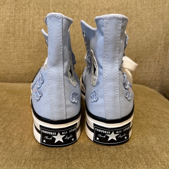 NWOB Converse Chuck 70 Plus 3D Flowers Canvas High Top Platform Shoes Women’s 10 - Picture 5 of 7